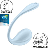 Satisfyer Smooth Petal Wearable App Connect Vibrator Blue