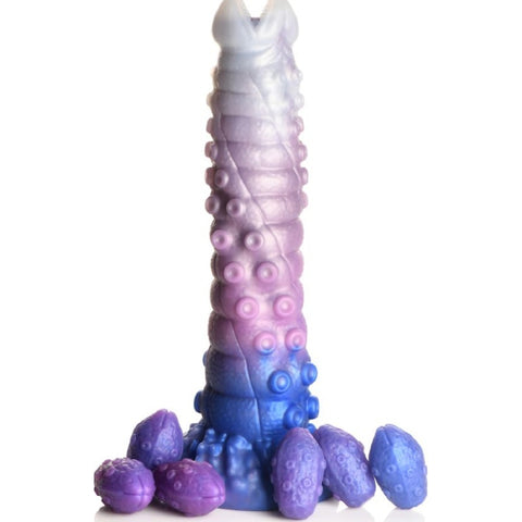 Tenta-Queen Ovipositor Silicone Dildo with Eggs