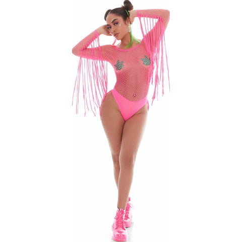 Fringe Benefits Set Hot Pink with Pot Pasties