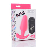 21X Silicone Butt Plug w  Remote - Pink