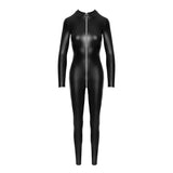 Power Wetlook Catsuit w Front Zipper