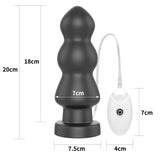 King Vibrating Anal Rigger 7.8in