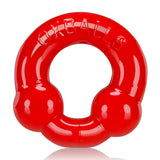 Ultraballs 2 Pack Cockring Steel And Red