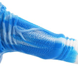 Horse Dildo Blue/White